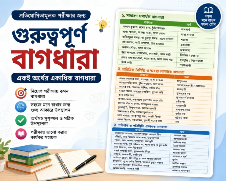 সমার্থক বাগধারা তালিকা